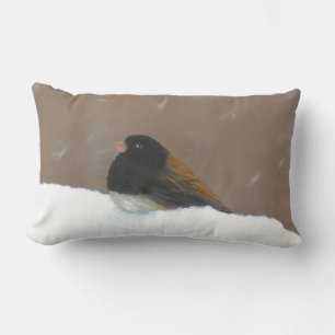 Mit Augen Junco-Malerei - Original Bird Art Lendenkissen