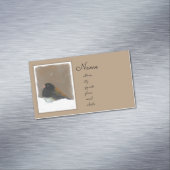 Mit Augen Junco-Malerei - Original Bird Art Magnetische Visitenkarte (Beispiel)