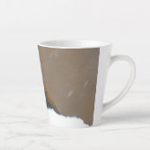 Mit Augen Junco-Malerei - Original Bird Art Milchtasse (Rechts)