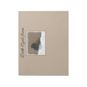 Mit Augen Junco-Malerei - Original Bird Art Notizblock (Rotiert)