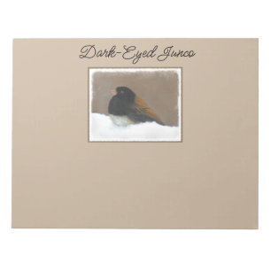 Mit Augen Junco-Malerei - Original Bird Art Notizblock