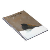 Mit Augen Junco-Malerei - Original Bird Art Notizblock (Rechte Seite)