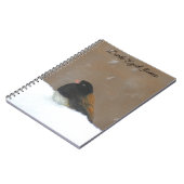 Mit Augen Junco-Malerei - Original Bird Art Notizblock (Linke Seite)