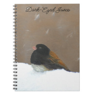 Mit Augen Junco-Malerei - Original Bird Art Notizblock