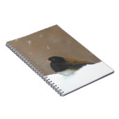 Mit Augen Junco-Malerei - Original Bird Art Notizblock (Rechte Seite)
