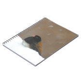 Mit Augen Junco-Malerei - Original Bird Art Notizblock (Linke Seite)