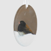Mit Augen Junco-Malerei - Original Bird Art Ornament (Vorderseite)