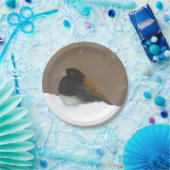 Mit Augen Junco-Malerei - Original Bird Art Pappteller (Party)
