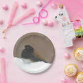 Mit Augen Junco-Malerei - Original Bird Art Pappteller (Party)