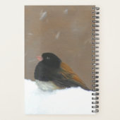 Mit Augen Junco-Malerei - Original Bird Art Planer (Rückseite)