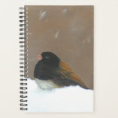 Mit Augen Junco-Malerei - Original Bird Art Planer (Vorderseite)