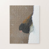 Mit Augen Junco-Malerei - Original Bird Art Puzzle (Vertikal)
