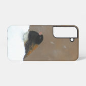 Mit Augen Junco-Malerei - Original Bird Art Samsung Galaxy Hülle (Rückseite (Horizontal))
