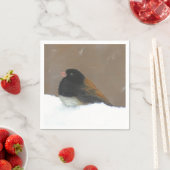 Mit Augen Junco-Malerei - Original Bird Art Serviette (Beispiel)
