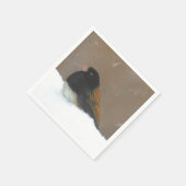 Mit Augen Junco-Malerei - Original Bird Art Serviette (Ecke)