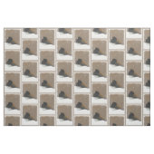 Mit Augen Junco-Malerei - Original Bird Art Stoff (Fat Quarter (45,7 x 55,9 cm))