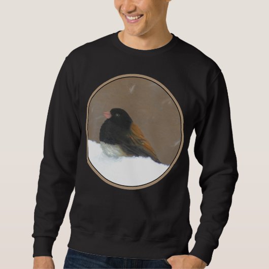 Mit Augen Junco-Malerei - Original Bird Art Sweatshirt (Vorderseite)