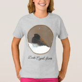 Mit Augen Junco-Malerei - Original Bird Art T-Shi T-Shirt (Vorderseite)