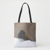 Mit Augen Junco-Malerei - Original Bird Art Tasche (Vorderseite)