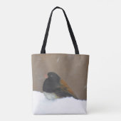 Mit Augen Junco-Malerei - Original Bird Art Tasche (Rückseite)