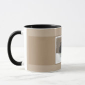 Mit Augen Junco-Malerei - Original Bird Art Tasse (Links)