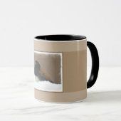 Mit Augen Junco-Malerei - Original Bird Art Tasse (VorderseiteRechts)