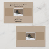 Mit Augen Junco-Malerei - Original Bird Art Visitenkarte (Vorne/Hinten)