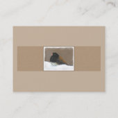 Mit Augen Junco-Malerei - Original Bird Art Visitenkarte (Rückseite)