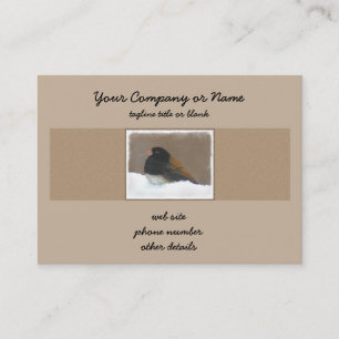 Mit Augen Junco-Malerei - Original Bird Art Visitenkarte