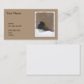 Mit Augen Junco-Malerei - Original Bird Art Visitenkarte (Vorne/Hinten)