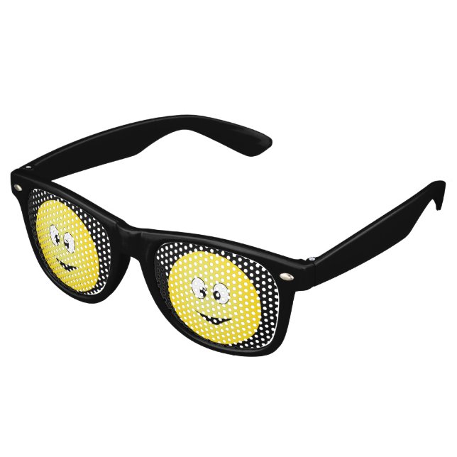 Mit Augen Lächeln Partybrille (Schrägansicht)