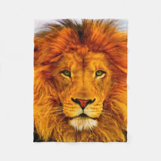 Mit Augen-Löwenvlies-Blanket Fleecedecke (Vorderseite)