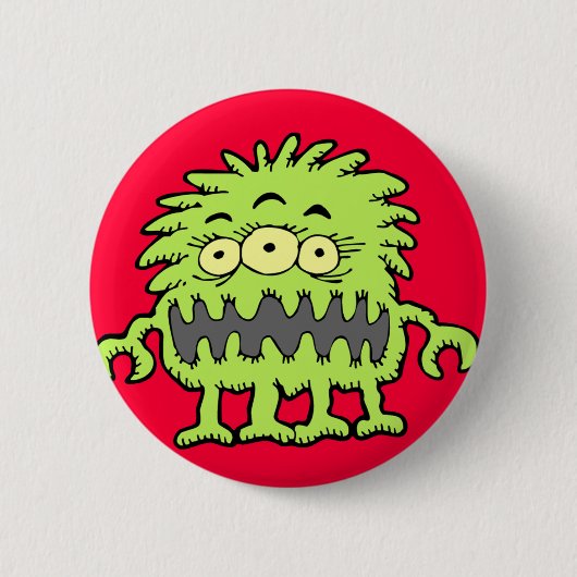 Mit Augen Monster des Mongo-3 Button (Vorderseite)
