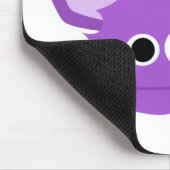 Mit Augen Monster lila drei Mousepad (Ecke)