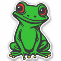 Mit Augen Rotbaum, Froschsticker