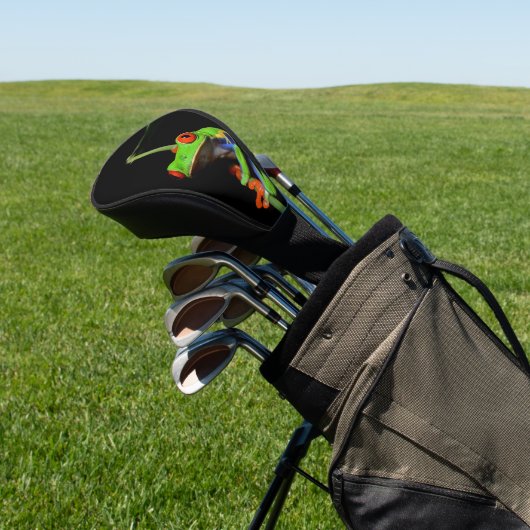 Mit Augen, roter Frosch Golf Headcover (In SItu)