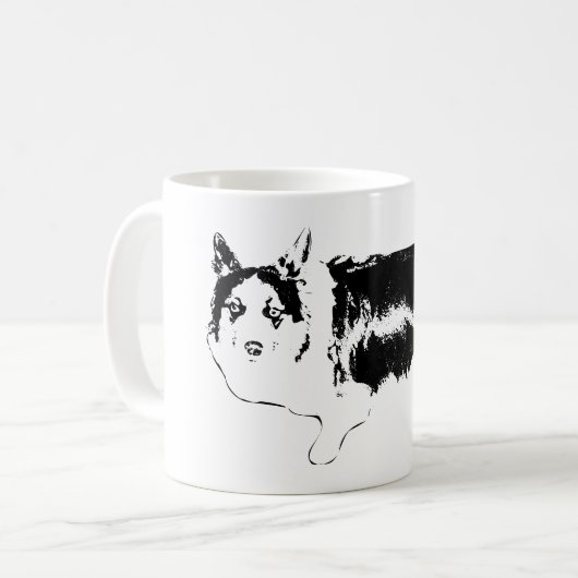 Mit Augen Snack Patrol Kaffeetasse (Vorderseite Links)