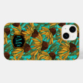 Mit Augen Susans Floral Monogram Case-Mate iPhone Hülle (Rückseite (Horizontal))
