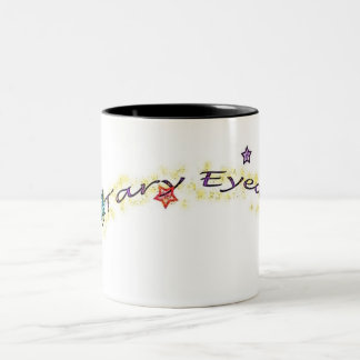 mit Augen vereinfachte Tasse2 Zweifarbige Tasse