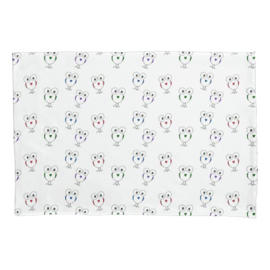 Mit Augen Vogelart Kissenbezug (Vorderseite)