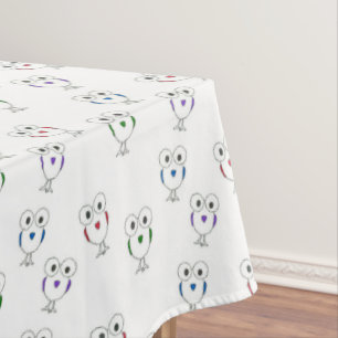 Mit Augen Vogelart Tischdecke