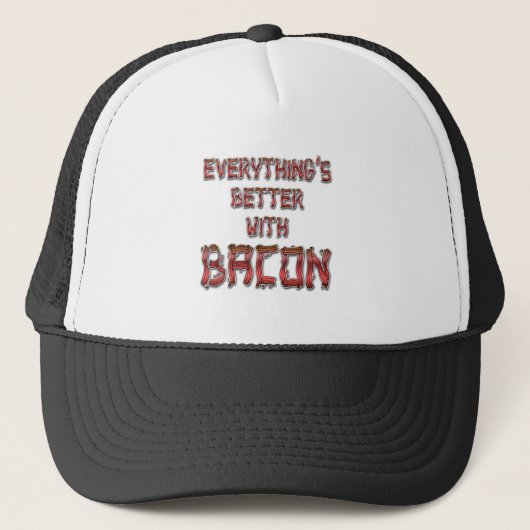 Mit Bacon ist alles besser Truckerkappe (Vorderseite)
