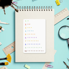 Mit Ballonaufkleber zählen bis zehn lernen Aufkleber