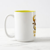 Mit Bananen und Kaffee-Tasse versorgt Zweifarbige Tasse (Links)