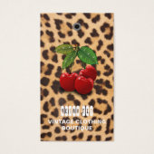 Mit Barcode-Bekleidungspreis-Tags Vintage Kirschen (Vorderseite)