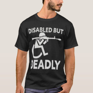 Mit Behinderung, aber tödlich Handicap Spaß Ride M T-Shirt