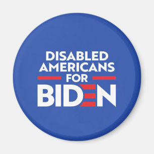 MIT BEHINDERUNG AMERIKANER FÜR JOE BIDEN MAGNET