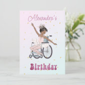 Mit Behinderung Amerikanische Girls aus Ballerina  Einladung (Stehend Vorderseite)