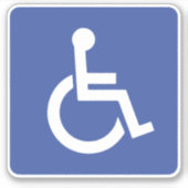 Mit Behinderung Autokennzeichen ideal Aufkleber (Vorderseite)