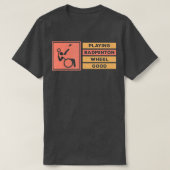 Mit Behinderung Badminton Player Handicap Rollstuh T-Shirt (Design vorne)